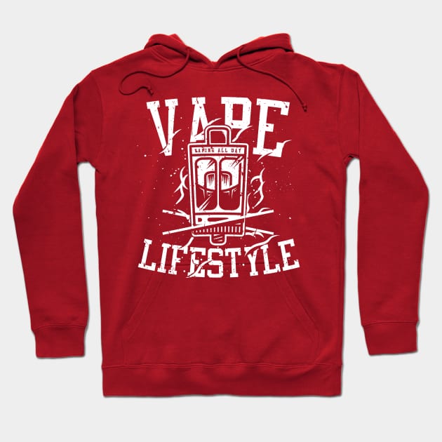 Vape Lifestyle Hoodie by Rockartworks